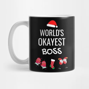 World's Okayest Boss Funny Tees, Funny Christmas Gifts Ideas for Boss Mug